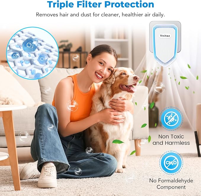 Air Ionizers Plug In Negative Ion Air Purifiers Quiet Air Freshener - Image 5