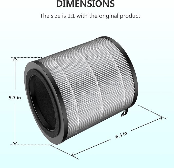 JF100 Replacement Filter, 3-in-1 Pre-Filter, HEPA and Activated Carbon - Image 3