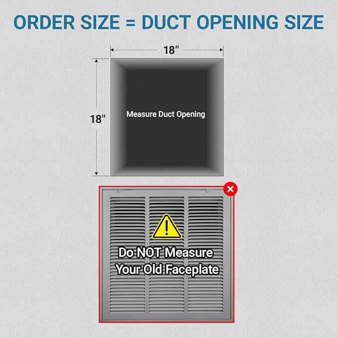 18 x 18 Inch Return Air Filter Grille - Image 2