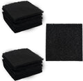 12PCS 5” Square Compost Bin Charcoal Filters, 0.4” Thick Activated Carbon by AUXBC