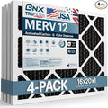 BNX TruFilter 16x20x1 MERV 12 Odor Defense AC Furnace Air Filter by BNX