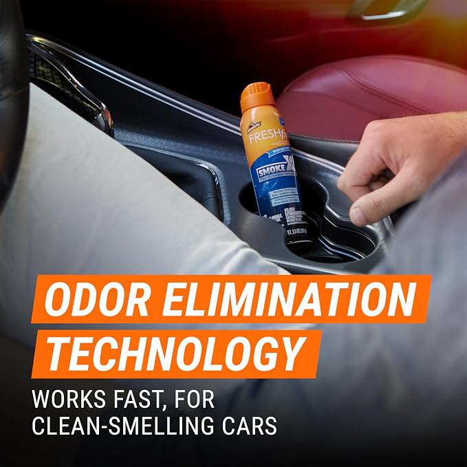 Armor All Fresh FX Smoke X Car Odor Eliminator Spray, Car Air Freshener Spray - Image 3