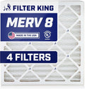 Filter King 13.75x29.75x1 Air Filter | 4-PACK | MERV 8 HVAC Pleated A/C Furnace by FilterKing