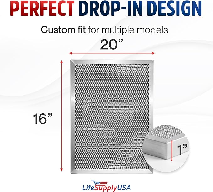 16x20x1 Electrostatic Air Filter, MERV 8, Reusable Furnace AC/HVAC Filter - Image 6