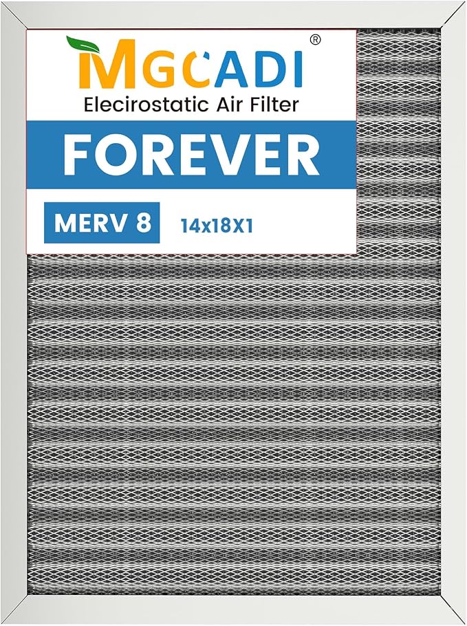14x18x1 HVAC Furnace Air Filter, Lasts a Lifetime, the Last HVAC Filter You by MGCADI