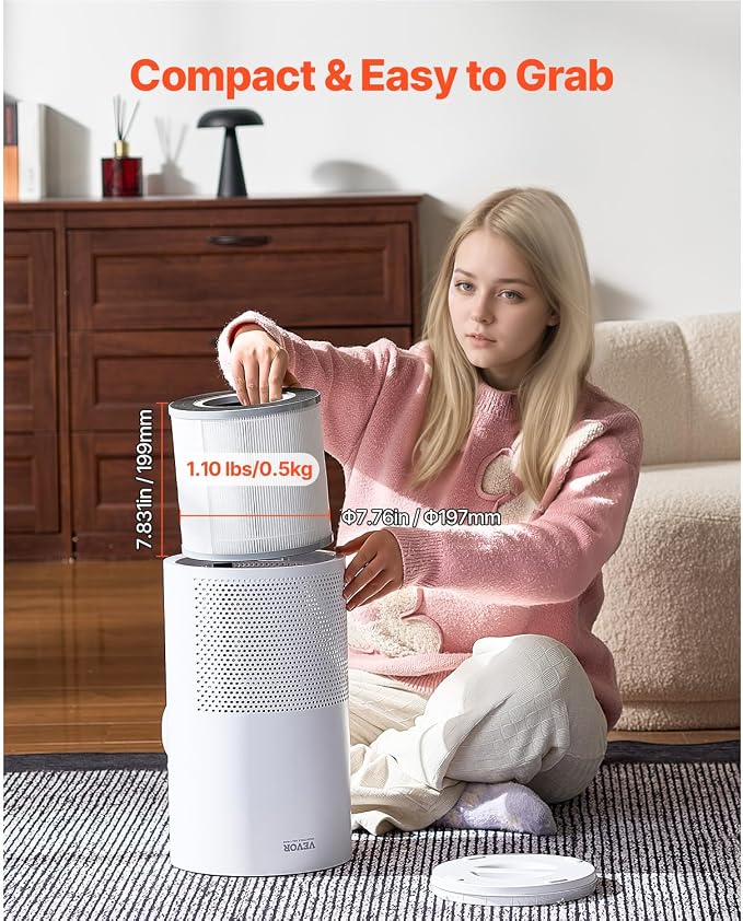 VEVOR Air Purifier Replacement Filter, 3-in-1 Compact & Lightweight Replacement - Image 3