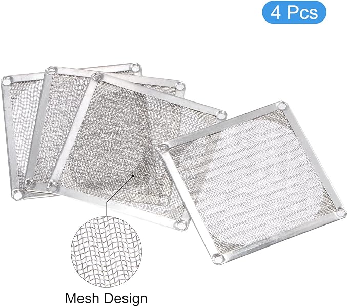 MECCANIXITY 80mm Computer Fan Filter Grills Stainless Steel Mesh Dustproof Case - Image 3