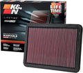 K&N High-Flow Original Lifetime Engine Air Filter: Increase Power: Premium by KNEngineeringInc
