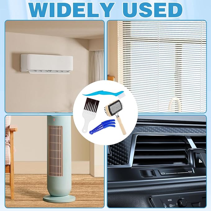 4Pcs Air Conditioner Ac Cleaning Kit, Useful Double-Sided Coil Cleaning Brush - Image 7