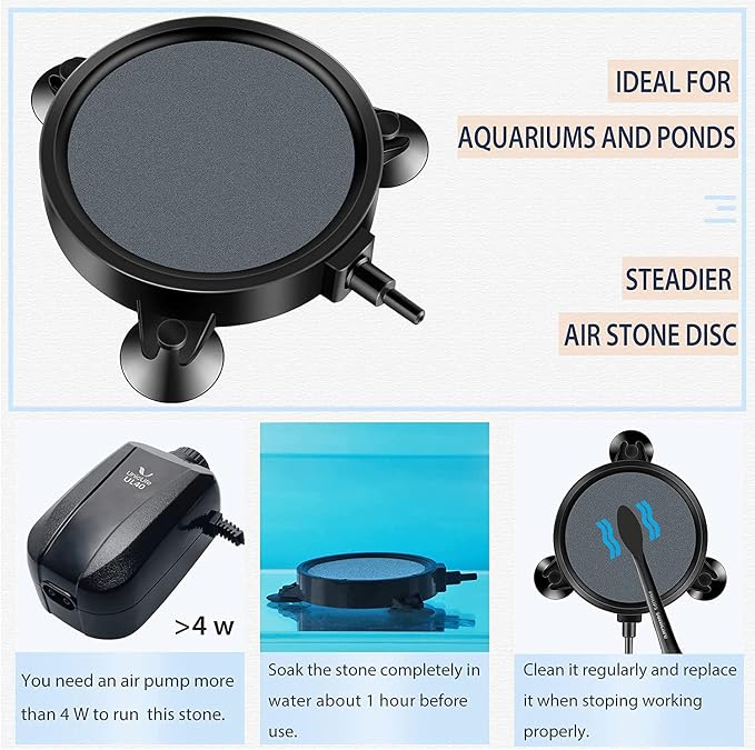 Pawfly Aquarium 4 Inch Air Stone Disc Bubble Diffuser Release Tool - Image 5