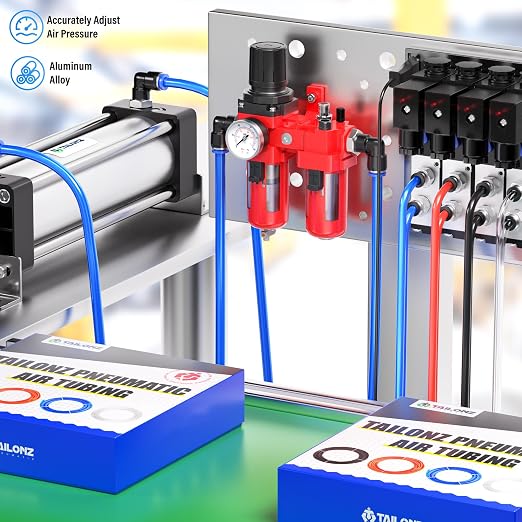 TAILONZ PNEUMATIC 1/2 Inch NPT Air Filter Pressure Regulator Water/Oil Trap - Image 3