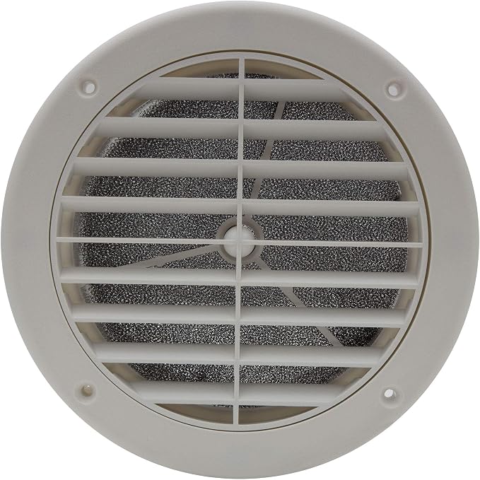 RecPro RV AC 5" Side Vent | Optional Charcoal Filter | White | Camper - Image 5