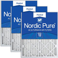 Nordic Pure 16x25x2 Pleated MERV 12 Air Filters 3 Pack by NordicPure