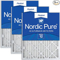 Nordic Pure 16x24x2 Pleated MERV 12 Air Filters 3 Pack by NordicPure