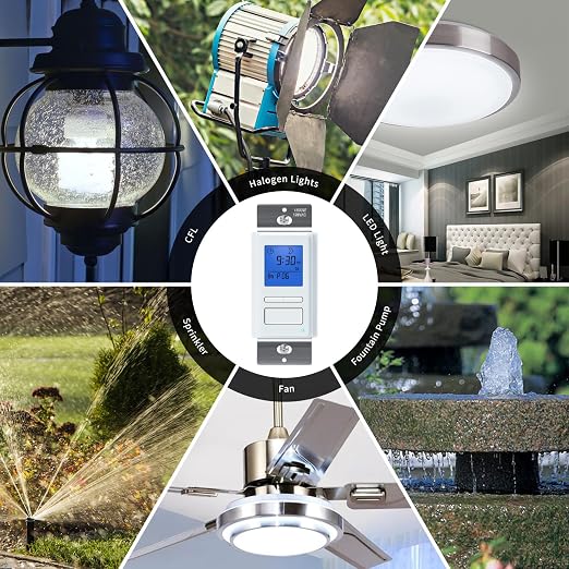 Ortis 7-Day Programmable in-Wall Timer Switch, Auto On/Off at Sunrise/Sunset - Image 7