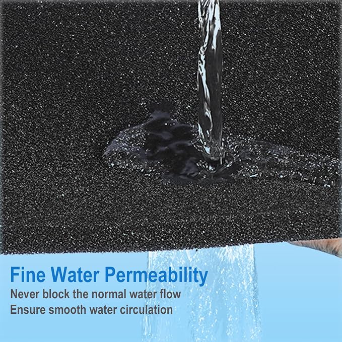 AQUANEAT Aquarium Bio Sponge Filter Media Pad 36" x 12" x 1" / 72" x 12" x 1" - Image 7