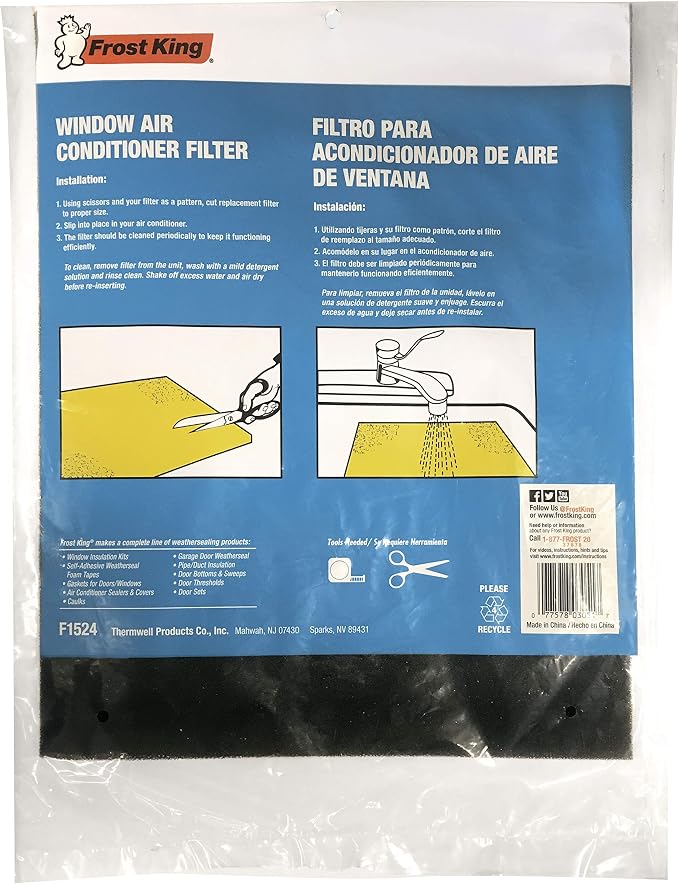Frost King Air Conditioner Filters, 15 in. x24 in. x3/16in, Open Cell Foam - Image 3