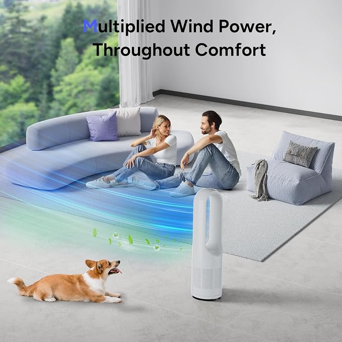 Tower Fan, 31.5Inch Cooling Bladeless Fan - Image 5