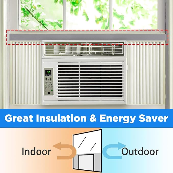 moonoom 4 Pcs Foam Air Conditioner Weatherseal Tape-1''x1''6.5ft Air - Image 6