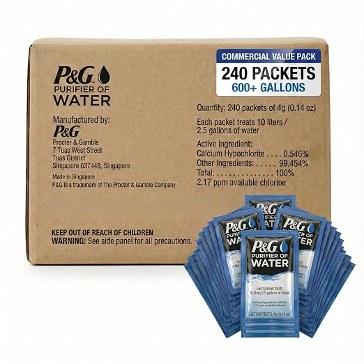 P&G Purifier of Water Portable Water Purifier Packets by PGPurifierofWater