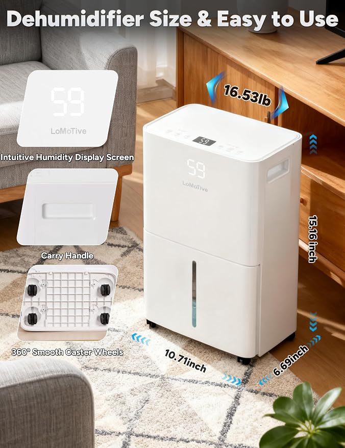 34 Pint Smart Dehumidifier - Image 2
