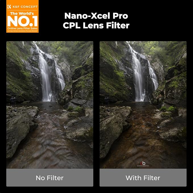 K&F CONCEPT Polarising Filter 62 mm CPL Filter Circular Slim Optical Glass HD - Image 2