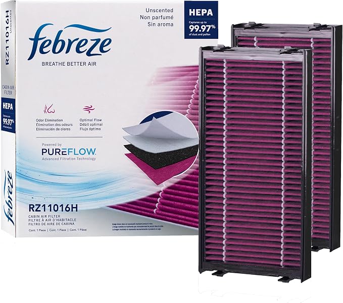 Febreze Odor Control HEPA Cabin Air Filter by PUREFLOW RZ11016H Fits 2007-2018 by Febreze