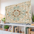 Bohemian Style Flowers Indoor TV Cover, Elastic TV Screen Protector Retro by Unknown