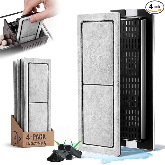 4 Pack Replacement Carbon D Filter Cartridges Compatible by Unknown