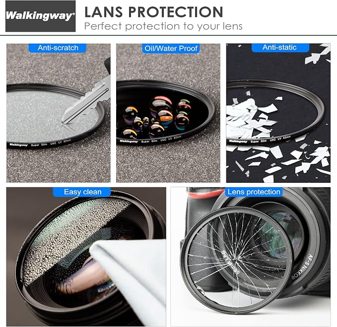 Walking Way UV Filter 86mm UNC UV Ultra Slim MCUV HD Optical Glass Filter Multi - Image 4