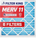 Filter King 8x20x1 Air Filter | 6-PACK | MERV 11 HVAC Pleated A/C Furnace by FilterKing