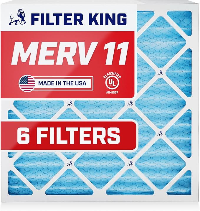 Filter King 19.25x21.25x1 Air Filter | 6-PACK | MERV 11 HVAC Pleated A/C by FilterKing