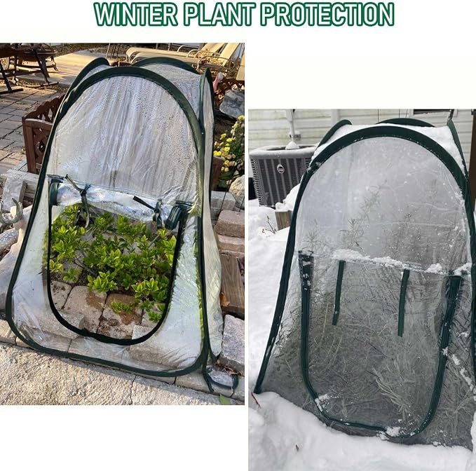 Plant Mini Greenhouse Pop Up Transparent Greenhouse Freeze Protection PVC Plant - Image 7