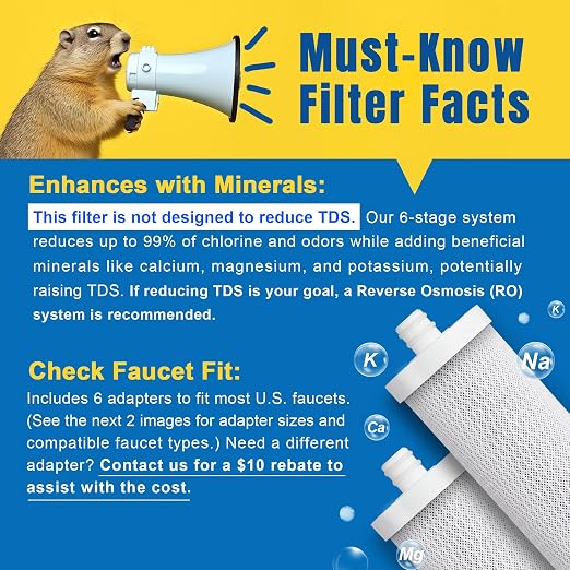 LCF Upgrade Countertop Water Filter,   Enhanced 6-Stage - Image 2