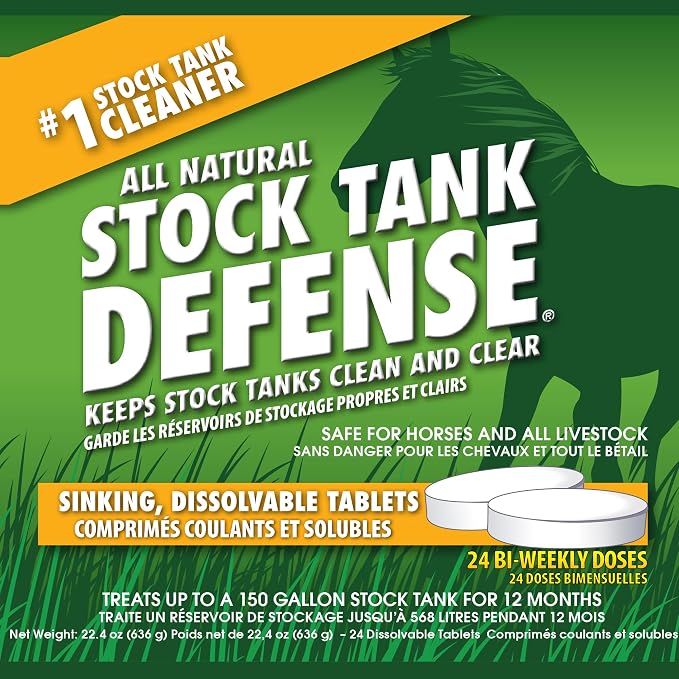 Airmax Stock Tank Defense Livestock Water Trough Cleaner Treatment, 24 Tabs | - Image 2