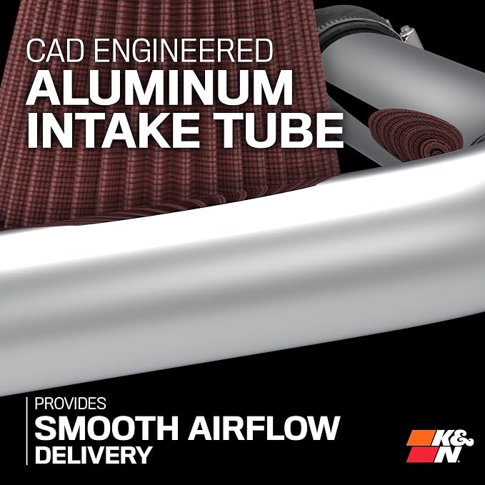 K&N Cold Air Intake System: High-Flow Air Filter, Increase Performance & - Image 5