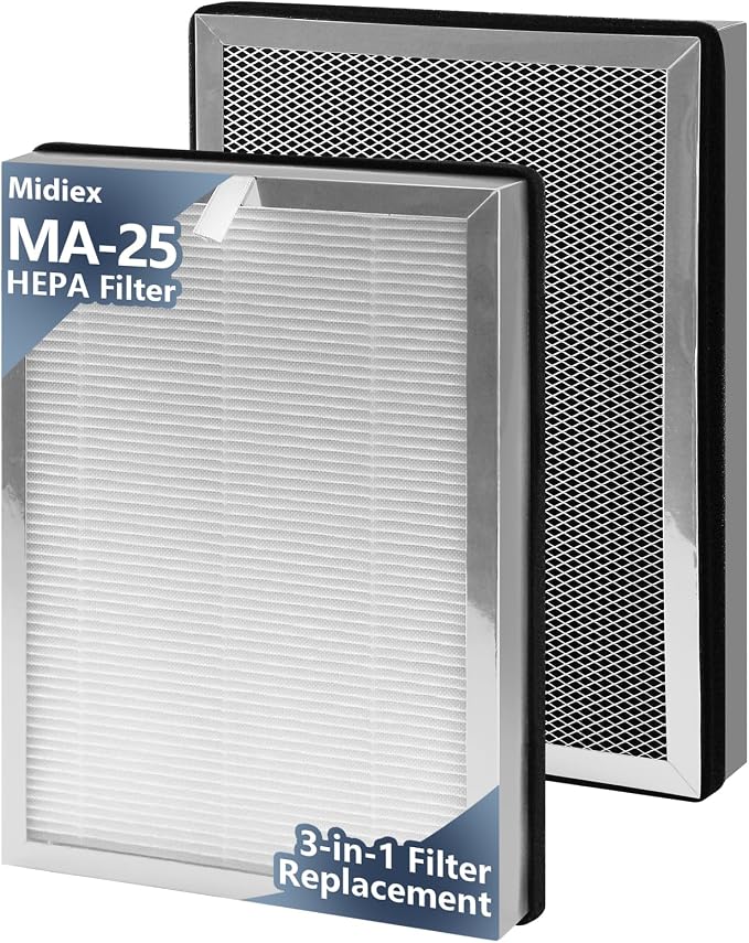 2 PCS MA25 Replacement Filter Compatible by MidiexHEPAFilters