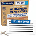 6x12 Inch Aluminum HVAC Wall Register 1-Way Air Flow Vent Cover Wall or Ceiling by ACLAMINAIRE