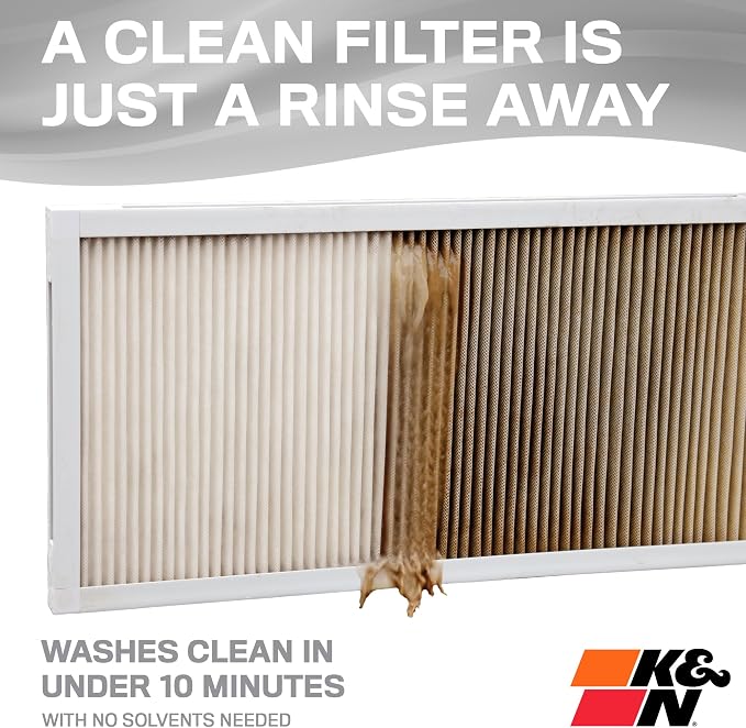K&N 16X25X2 HVAC Furnace Air Filter, Lasts a Lifetime, Merv 8, the Last HVAC - Image 3