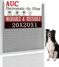 AUC Metal Washable Electrostatic Furnace Air Filter 1 inch, Aluminum Reusable by AUC