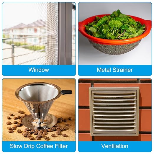 PATIKIL 304 Stainless Steel Wire Mesh Screen, 350 Mesh Woven Air Vent Filter - Image 6
