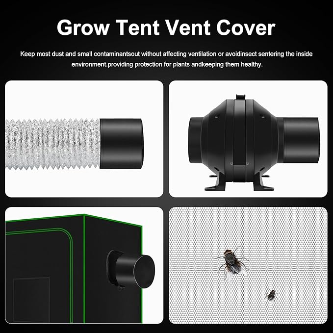 MELONFARM 4 inch Air Carbon Filter Smelliness Control - Image 5