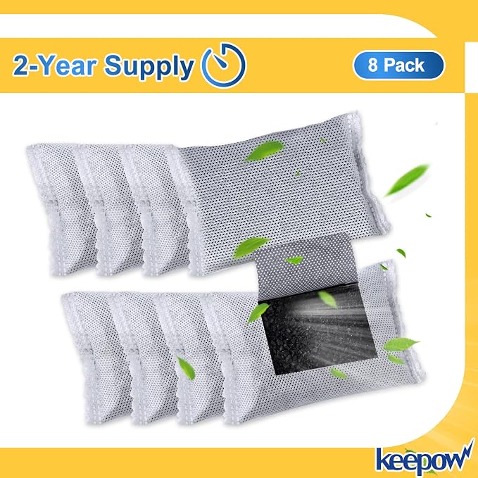 KEEPOW Activated Charcoal Odor Absorber Filter Refills Compatible - Image 3
