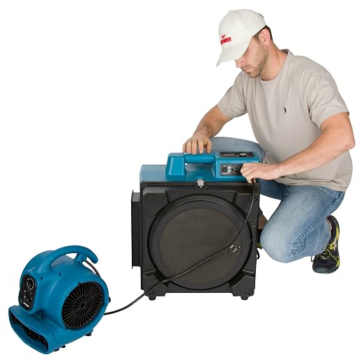 XPOWER X-3400A Air Scrubber 3 Stage Filtration, Negative Air Machine w/Power - Image 9