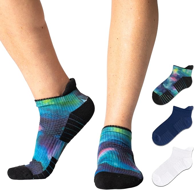 Viasox Ankle Compression Socks for Women & Men 3 Pack, 14 mmHg Support Improves by Viasox