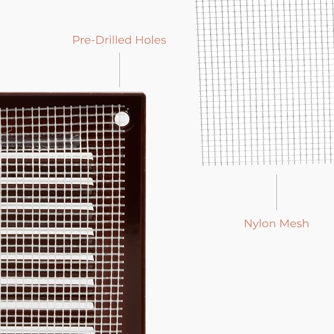 12 x 4 Inch Brown Air Register Cover Grille. Wall Register, Ceiling Register - Image 4