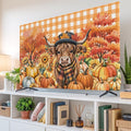 Scottish Highland Cow Indoor TV Cover, Elastic TV Screen Protector Country by Unknown