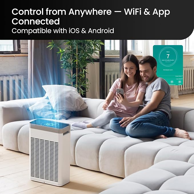 VUSIGN Air Purifier for Home Ptes, Covers Up to 1110 sq ft, CADR 143 CFM - Image 6