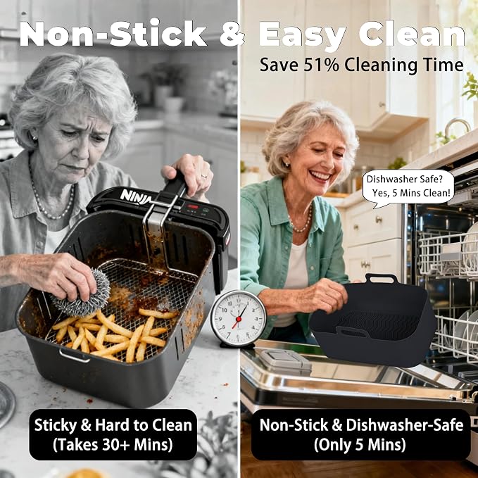 Silicone Air Fryer Liners for Ninja - Image 4