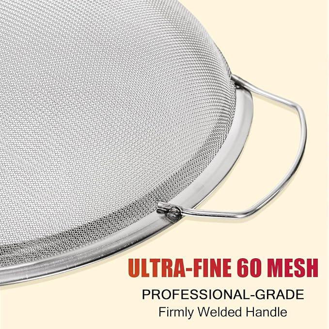 Fine Mesh Paint Strainer 60 Mesh Stainless Steel Paint Filter Emulsion Honey - Image 5